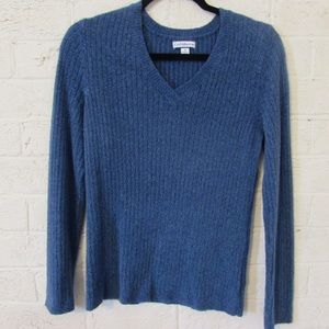 Soft Blue Vneck Sweater Size M